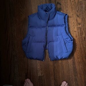 Altar'd State Deep Blue Puffer Vest